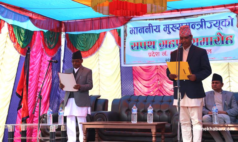 प्रदेश ६ मा मन्त्रालय बाँडफाटः ‘गृह’ माओवादीलाई, आर्थिक मामिला एमालेको भागमा