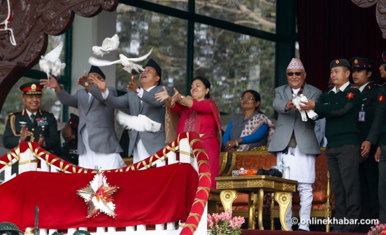 प्रजातन्त्र दिवस मनाइयो, टुँडिखेलमा विशेष समारोह (फोटो फिचर)