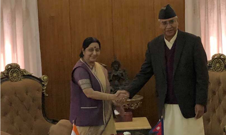 बालुवाटारमा लञ्च मिटिङसँगै सकियो सुष्माको दौडधुप