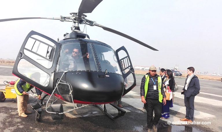 उत्तरी गोरखामा आकस्मिक हेलिकप्टर उद्धार सेवा सञ्चालन