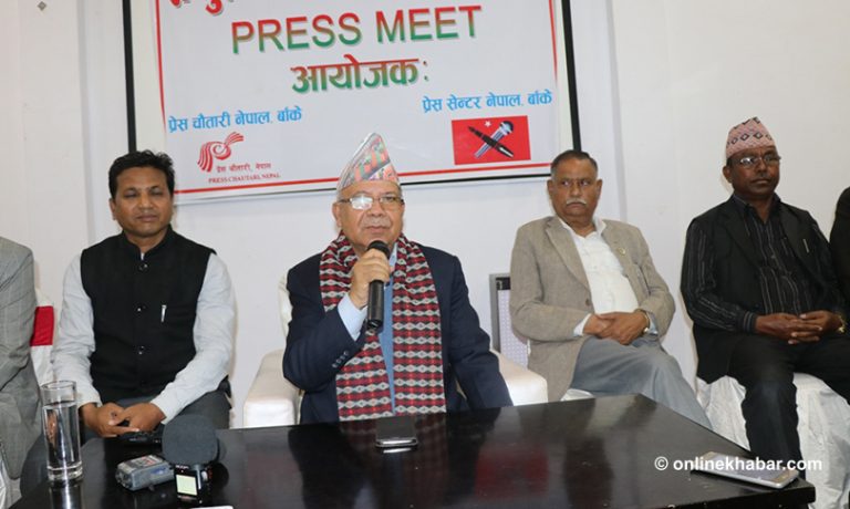राजकीय पदमा भागबण्डा नभएको माधव नेपालको दावी