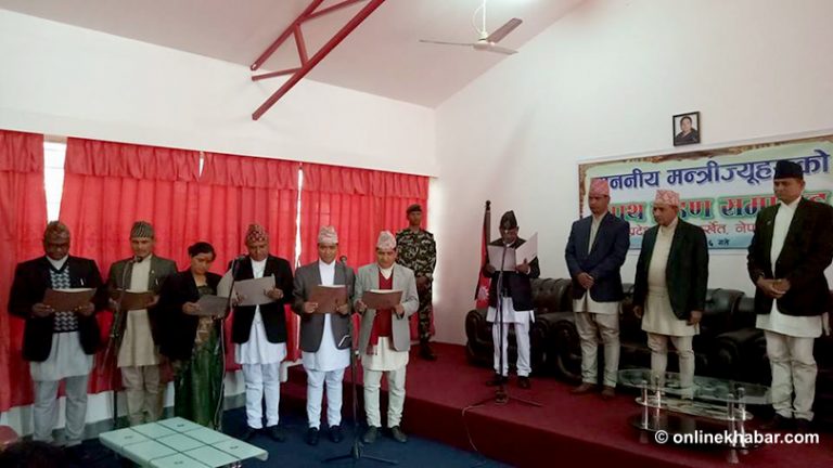 प्रदेश ६ मा सरकारले पूर्णता पायो, नरेश भण्डारीलाई गृह, प्रकाश ज्वाला अर्थ मन्त्री