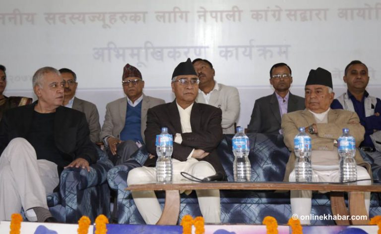 पौडेल पक्षलाई देउवाको प्रश्न- ओलीसँग लड्ने कि मसँग ?