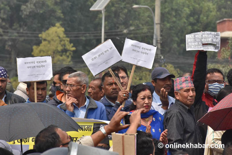 Protest against road expansion: Police fire teargas, water cannon at demonstrators in Kathmandu