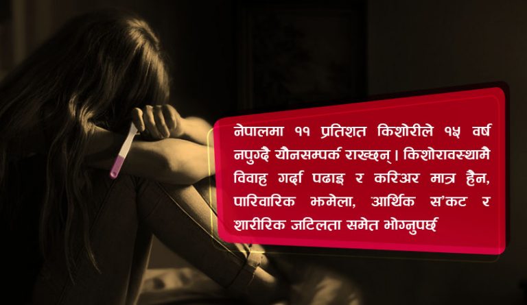 १५ वर्षमै यौन सम्बन्ध, किशोरावस्थामै बिहे !