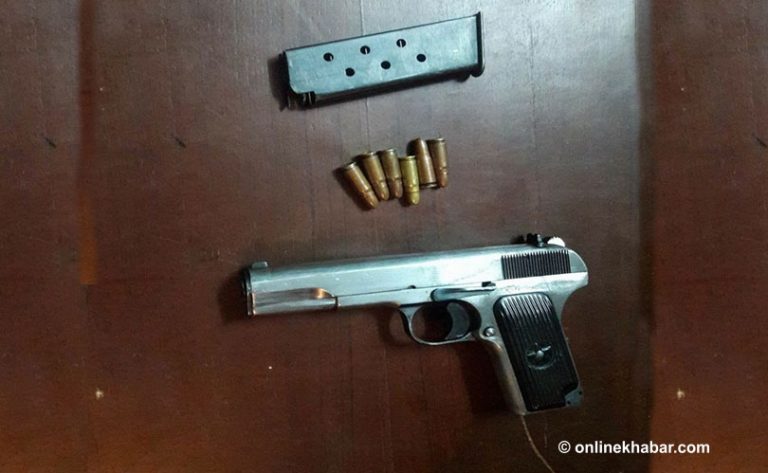 गणेश लामाको साथबाट बरामद भएको पेस्तोलबाटै गौशालामा गोली चलेको पुष्टि