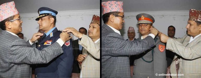सर्वेन्द्र र शैलेन्द्रले लगाए आईजीपीको फुली
