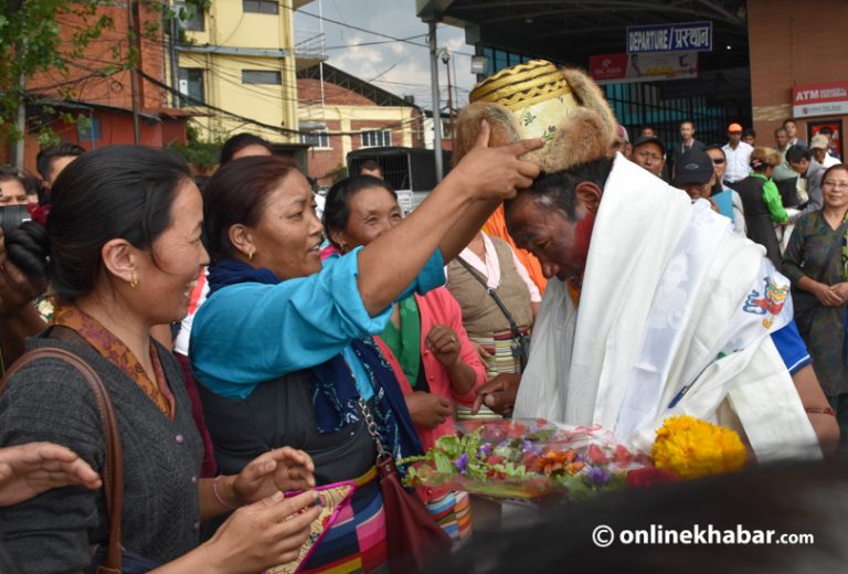 कीर्तिमानी आरोहीको न्यानो स्वागत