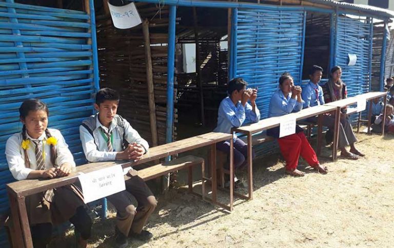 भारतीय दूतावासले जिम्मा लिएका विद्यालयको पुननिर्माण ३ वर्षसम्म सुरु भएन