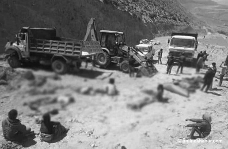 मुस्ताङ ट्रिपर दुर्घटना : १९ मजदुरको मृत्यु, अधिकांश रोल्पा र दाङका