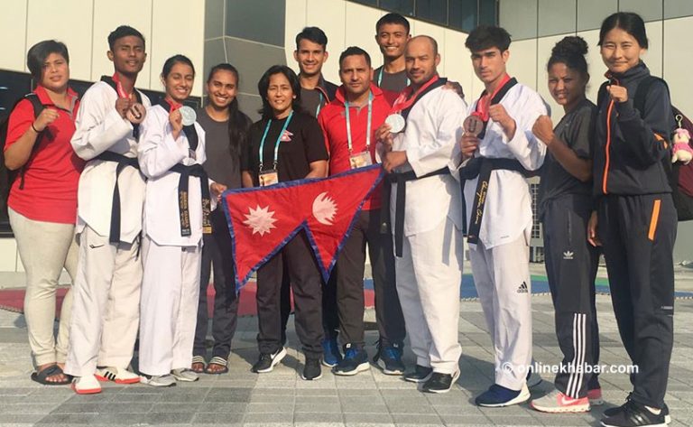 कोरियामा भएको तेक्वान्दोमा नेपाललाई चार पदक