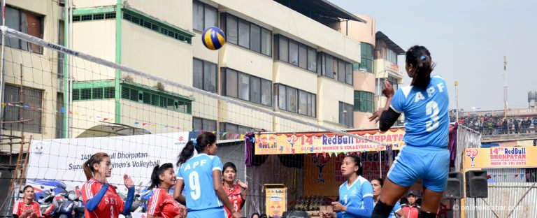 महिला भलिबलमा एपीएफः आठ प्रतियोगिता, सात उपाधि !