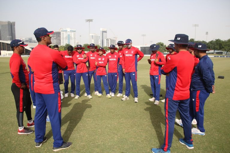युएईमा नेपाली क्रिकेट टीमको अभ्यास (फोटो फिचर)