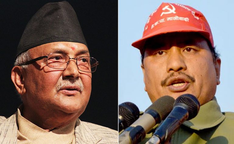 सर्वपक्षीय सरकार गठनको मागमा ओली र विप्लव एकै ठाउँ