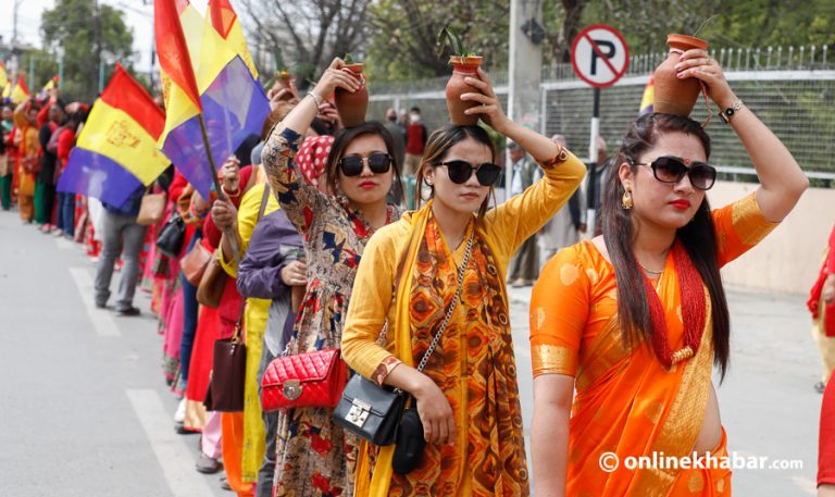 काठमाडौंमा राप्रपाको शक्ति प्रदर्शन, हेर्नुस् ११ तस्वीर