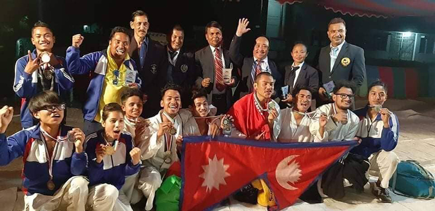 अन्तर्राष्ट्रिय कराँते प्रतियोगितामा नेपाललाई ८ स्वर्ण पदक