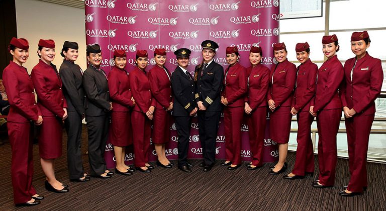 कतार एयरवेजको सतप्रतिशत महिला समूह सम्मिलित उडान