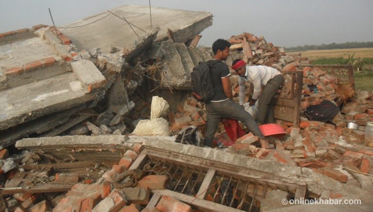 बारामा १५ सय घरमा क्षति पुगेको प्रारम्भिक विवरण