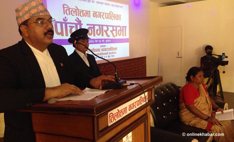 तिलोत्तमा नगरमा शिक्षा,स्वास्थ्य र कृषिलाई प्राथमिकता