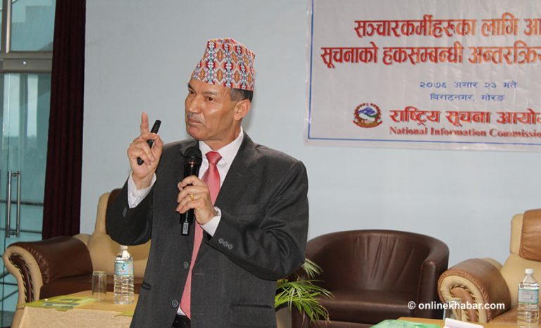 सूचनाको हक कुण्ठित गर्ने कल्पना पनि गर्न सकिन्न : प्रमुख आयुक्त बास्कोटा