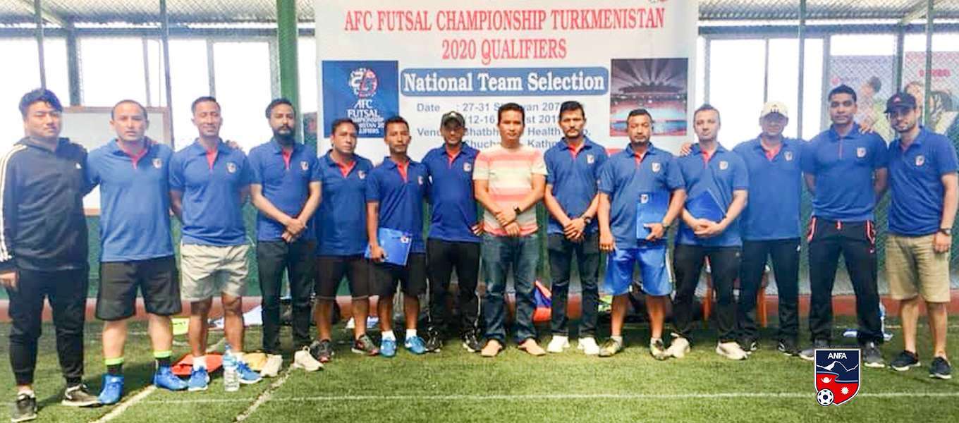 एएफसी फुटसल च्याम्पियनसिपको लागि प्रारम्भिक ३७ खेलाडी छानिए