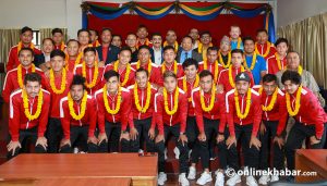 विश्वकप छनोट खेल्न नेपाली फुटबल टिम कुवेत प्रस्थान