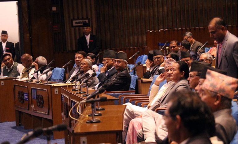 मन्त्री बाँस्कोटाको राजीनामा माग्दै संसद अवरुद्ध गर्ने कांग्रेसको तयारी