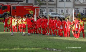 महिला फुटबलमा नेपाल फेरि उपविजेता