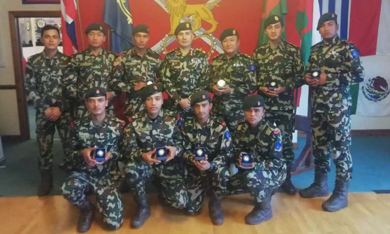 ३४ देशको सैन्य अभ्यासमा नेपाली सेना उत्कृष्ट