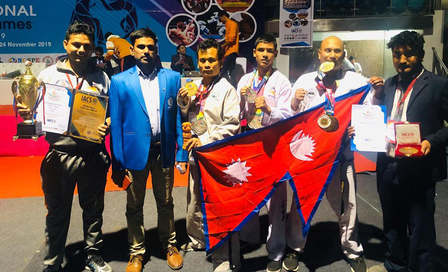 अन्तराष्ट्रिय कम्ब्याट प्रतियोगितामा नेपाली तेक्वान्दो टोली उपविजेता