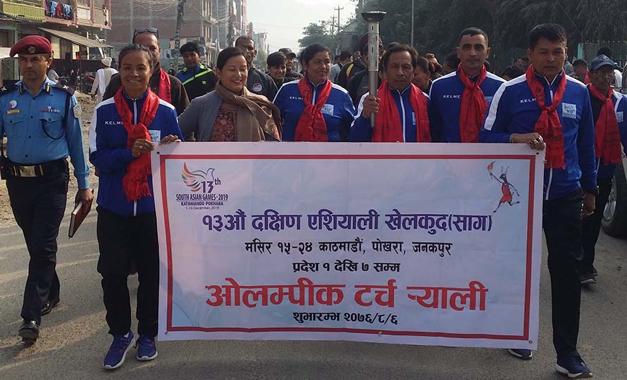 हेटौंडा आइपुग्यो ओलम्पिक टर्च
