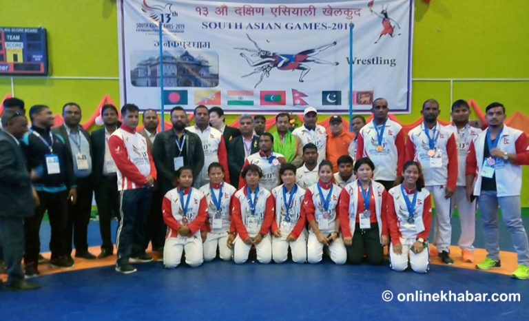 कुस्तीमा भारतले १४ स्वर्ण, नेपाल एउटैमा सीमित 