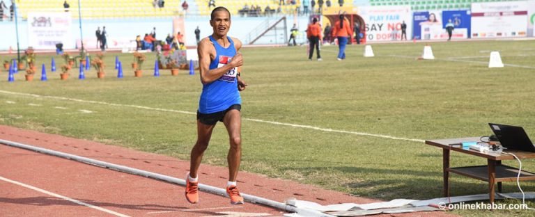 म्याराथनमा किरणसिंह बोगटीले जिते स्वर्ण पदक