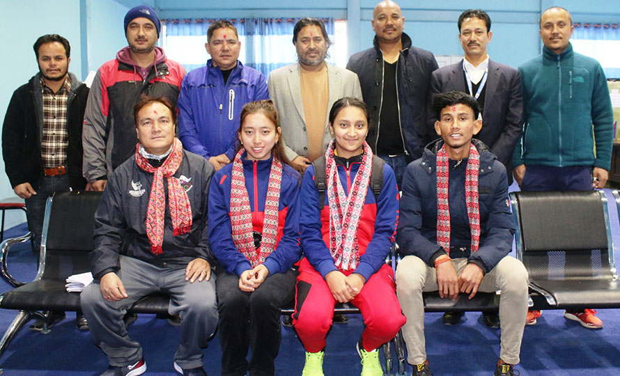 जुनियर ब्याडमिन्टन टोली बंगलादेश प्रस्थान