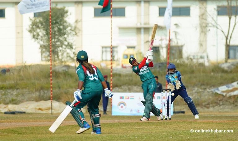 महिला क्रिकेटमा बंगलादेश ७ विकेटले विजयी