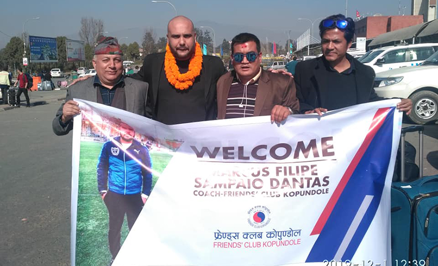 काठमाडौं आइपुगे फ्रेण्ड्सका ब्राजिलियन प्रशिक्षक