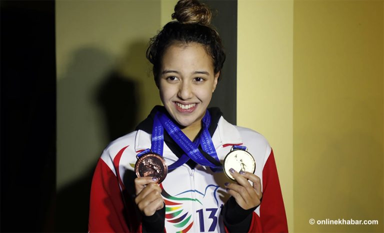 स्वर्ण जितेपछि गौरिकाले भनिन् : म नेपाली हुँ, यो पदक नेपालकै हो