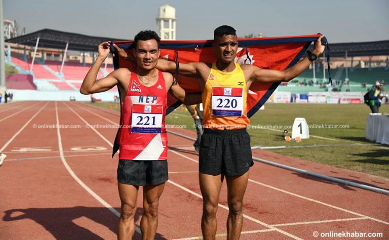 ५००० मिटर दौडमा नेपाललाई स्वर्ण र कास्य