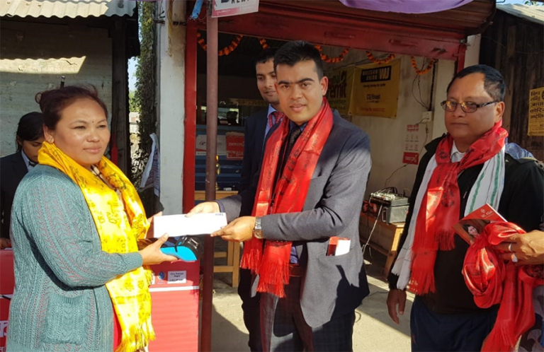 एनआईसी एशियाको थप शाखारहित बैंकिङ सेवा नवलपरासीको रानीनगरमा