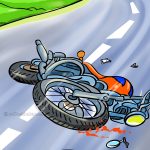 मोटरसाइकल दुर्घटना