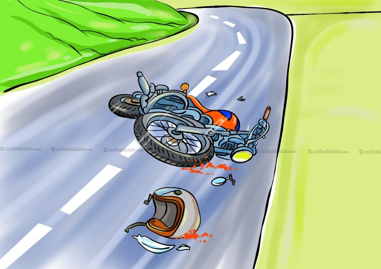सप्तरीमा मोटरसाइकल दुर्घटना हुँदा एकजनाको मृत्यु
