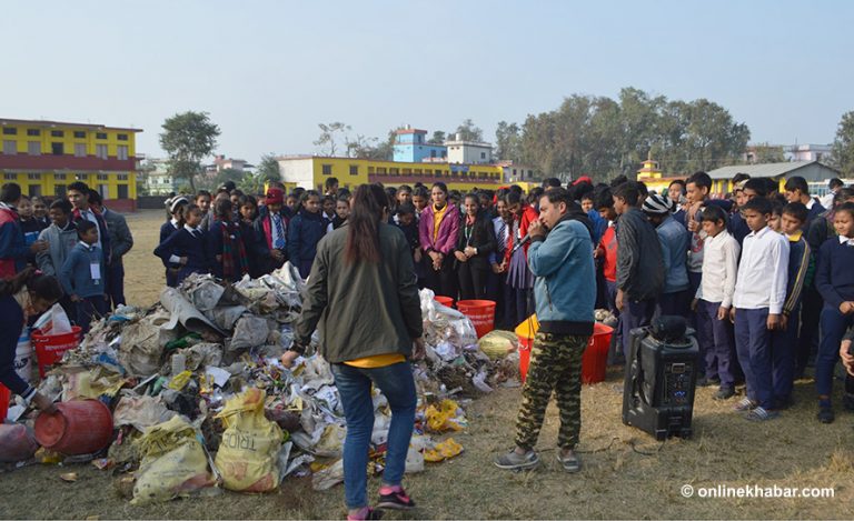 पोलिथिनमुक्त नगर बन्दै तिलोत्तमा