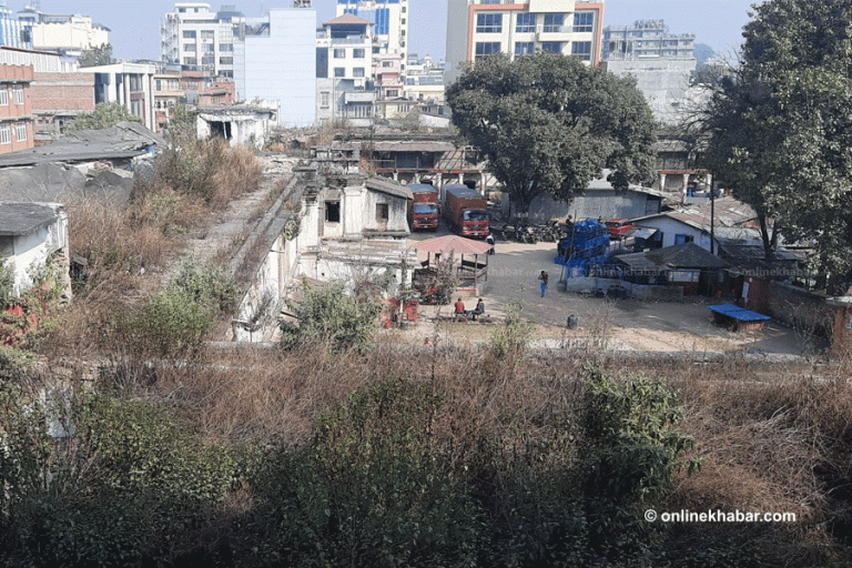 डिल्लीबजार कारागारको पुरानो भवन भत्कियो