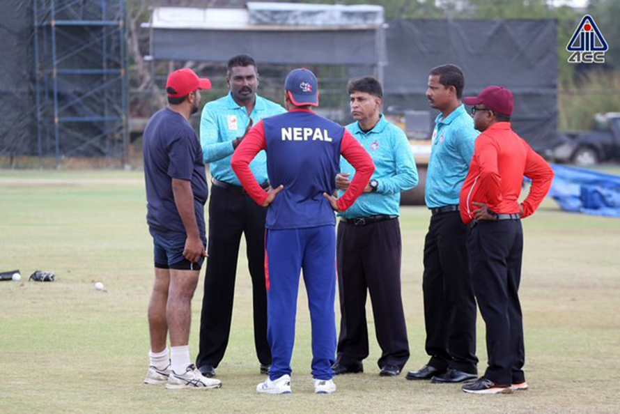 नेपाल भर्सेस सिंगापुर : मैदान तयार नहुँदा टस हुन सकेन