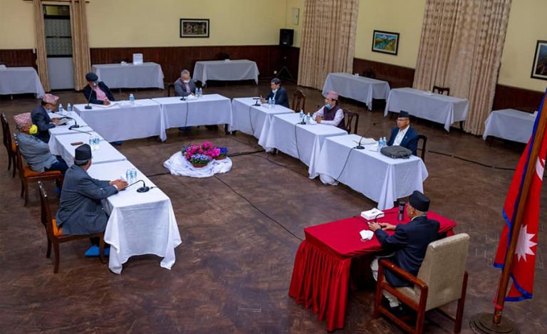 राष्ट्रपतिले अध्यादेश जारी गरेपछि नेकपा सचिवालय बैठक प्रभावित