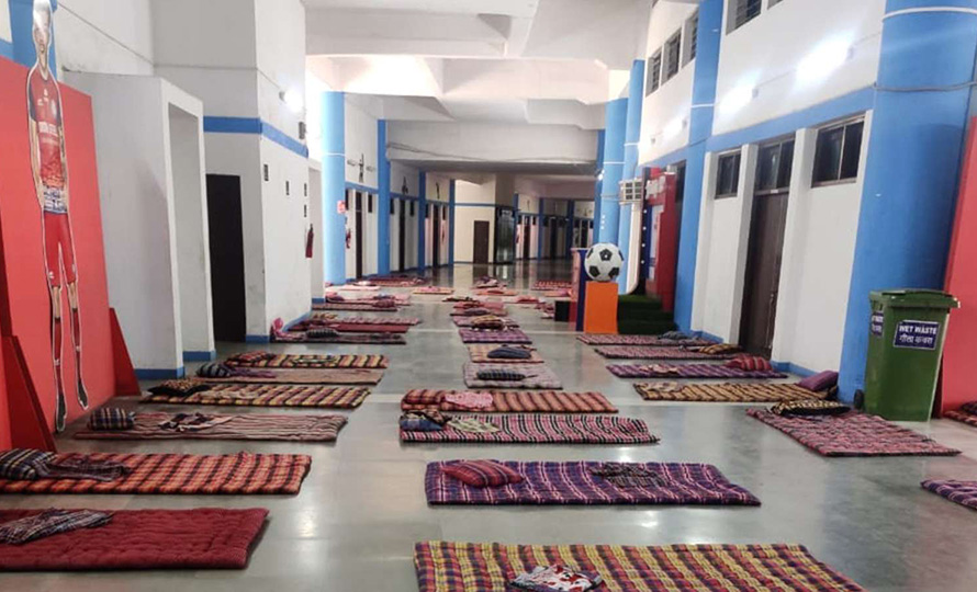 जेआरडी टाटा स्पोर्ट्स कम्प्लेक्सलाई क्वारेन्टाइन बनाइयो
