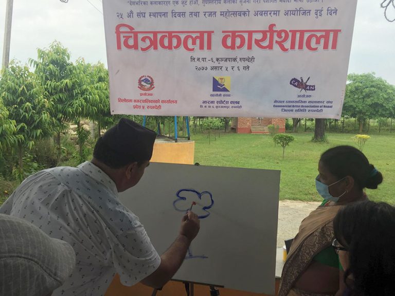 तिलोत्तमामा दुईदिने चित्रकला कार्यशाला