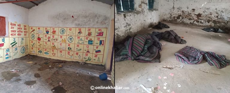 क्वारेन्टिन बनाइएका विद्यालयको दुर्दशा