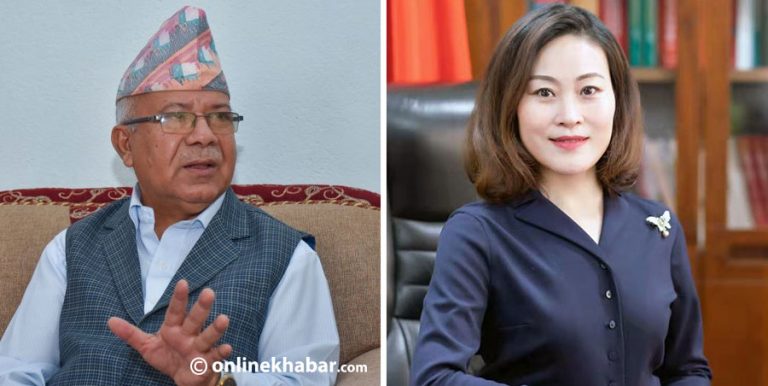 नेकपा नेता नेपाल र चिनियाँ राजदूतबीच भेटवार्ता