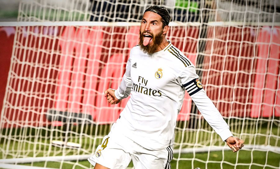 रामोसको पेनाल्टी गोलमा रियल मड्रिड विजयी, ४ अंकको अग्रता